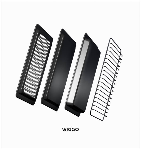 Wiggo WO-BFA610 (W) - Inbouwoven - Hete Lucht - Wit - Nieuw - Afbeelding 9
