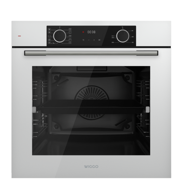 Wiggo WO-BFA610 (W) - Inbouwoven - Hete Lucht - Wit - Nieuw