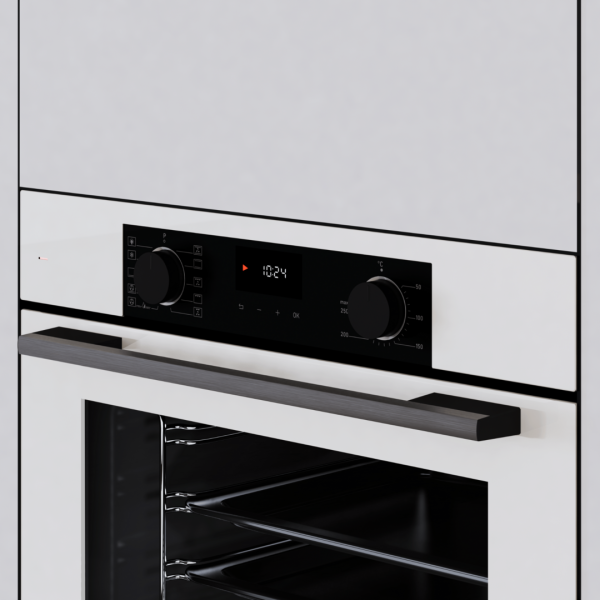 Wiggo WO-BFA610 (W) - Inbouwoven - Hete Lucht - Wit - Nieuw - Afbeelding 5