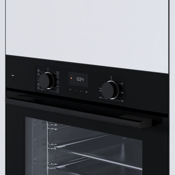 Wiggo WO-BFA610 (B) - Inbouwoven - Hete Lucht - Zwart - Nieuw - Afbeelding 6
