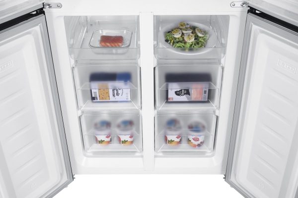 Wiggo WR-MD18(DX) - Amerikaanse Koelkast - No Frost - Water Dispenser - Met Display - Super Freeze - 419 Liter - Zwart - Afbeelding 6