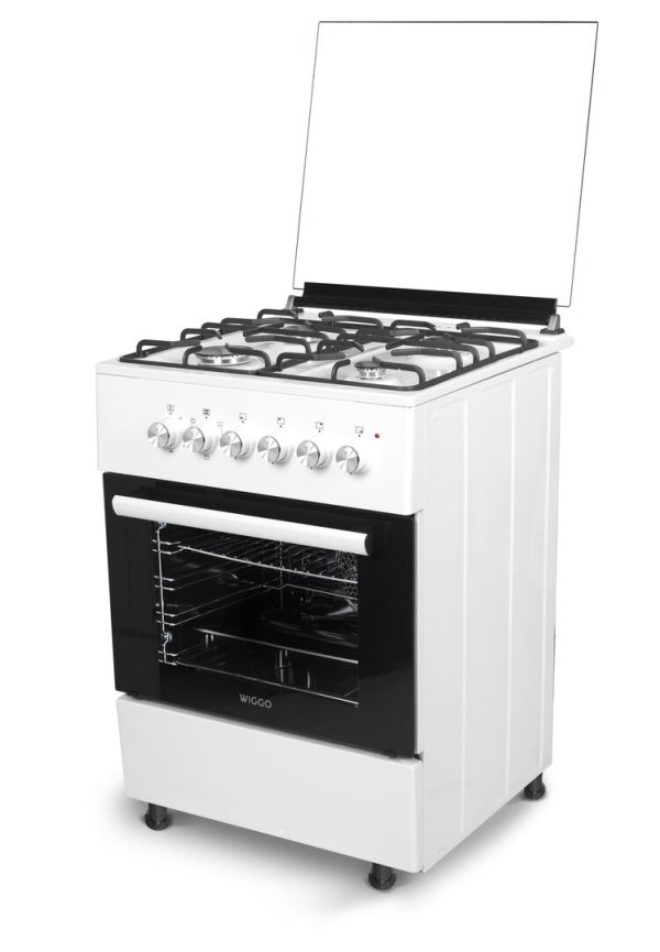 Wiggo WO-E603R (WW) - Vrijstaand Fornuis - Wit - A - Nieuw - Afbeelding 2