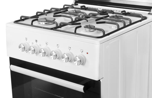 Wiggo WO-E603R (WW) - Vrijstaand Fornuis - Wit - A - Nieuw - Afbeelding 3