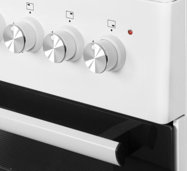 Wiggo WO-E603R (WW) - Vrijstaand Fornuis - Wit - A - Nieuw - Afbeelding 5