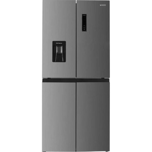 Wiggo WR-MD18(X) - Amerikaanse Koelkast - No Frost - Water Dispenser - Met Display - Super Freeze - 419 Liter - RVS