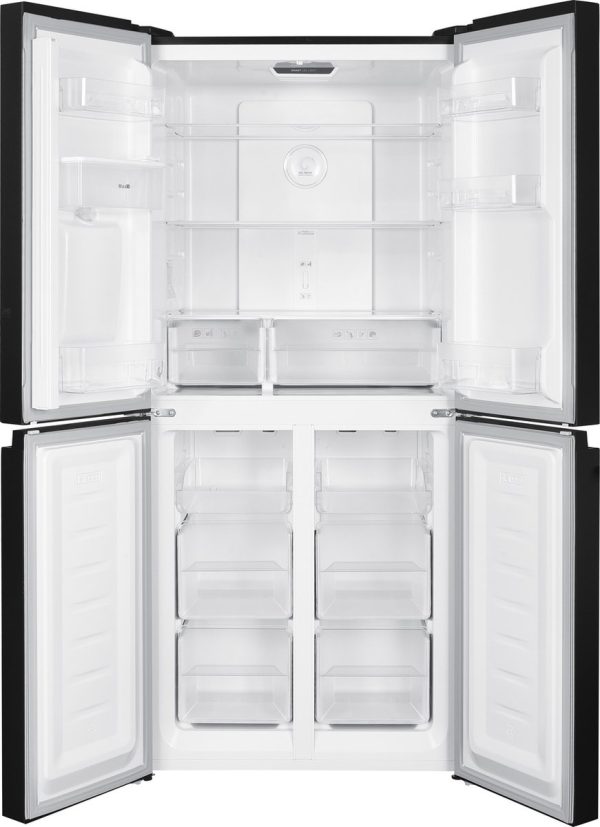 Wiggo WR-MD18(DX) - Amerikaanse Koelkast - No Frost - Water Dispenser - Met Display - Super Freeze - 419 Liter - Zwart - Afbeelding 11