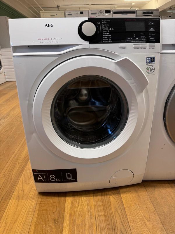 AEG 6000 Series Wasmachine 1400TPM 8KG D L6FB84GW Refurbished - Afbeelding 2