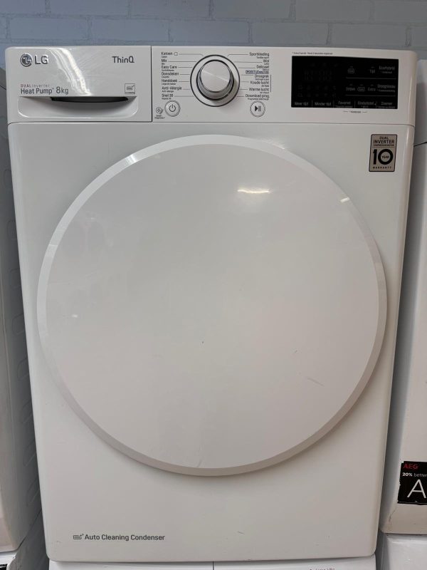 LG ECO Warmtepompdroger 8KG A+++ RC80U2AV0Q Refurbished - Afbeelding 2