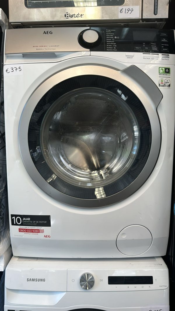 AEG 8000 Series Wasmachine 1600TPM 8KG B L8FB86ES Refurbished - Afbeelding 2