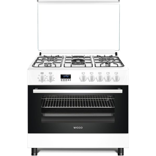Wiggo WO-E909R(WW) 90cm Gasfornuis Wit